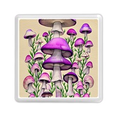 Black Magic Mushroom For Voodoo And Witchcraft Memory Card Reader (square) by GardenOfOphir