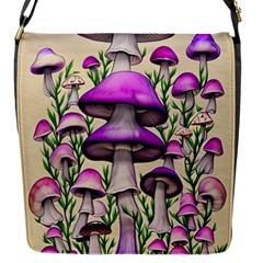 Black Magic Mushroom For Voodoo And Witchcraft Flap Closure Messenger Bag (s) by GardenOfOphir