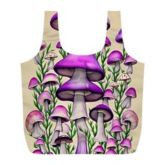 Black Magic Mushroom For Voodoo And Witchcraft Full Print Recycle Bag (l) by GardenOfOphir