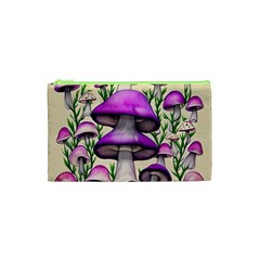 Black Magic Mushroom For Voodoo And Witchcraft Cosmetic Bag (xs) by GardenOfOphir