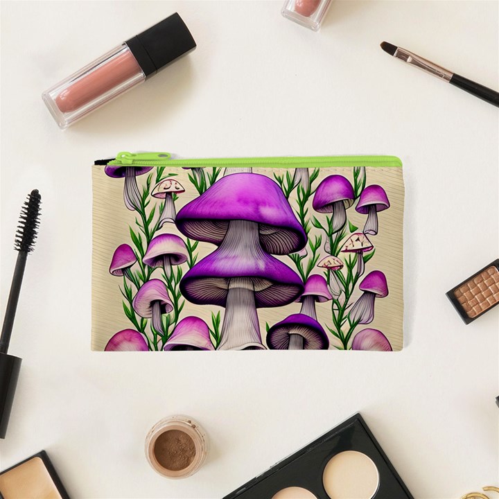 Black Magic Mushroom For Voodoo And Witchcraft Cosmetic Bag (XS)