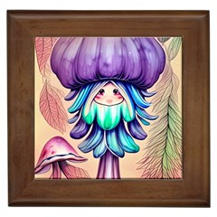 Psychedelic Mushroom For Sorcery And Theurgy Framed Tile