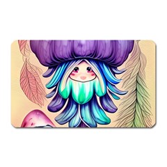 Psychedelic Mushroom For Sorcery And Theurgy Magnet (rectangular) by GardenOfOphir