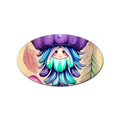 Psychedelic Mushroom For Sorcery And Theurgy Sticker Oval (10 Pack) by GardenOfOphir