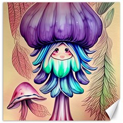 Psychedelic Mushroom For Sorcery And Theurgy Canvas 20  X 20  by GardenOfOphir