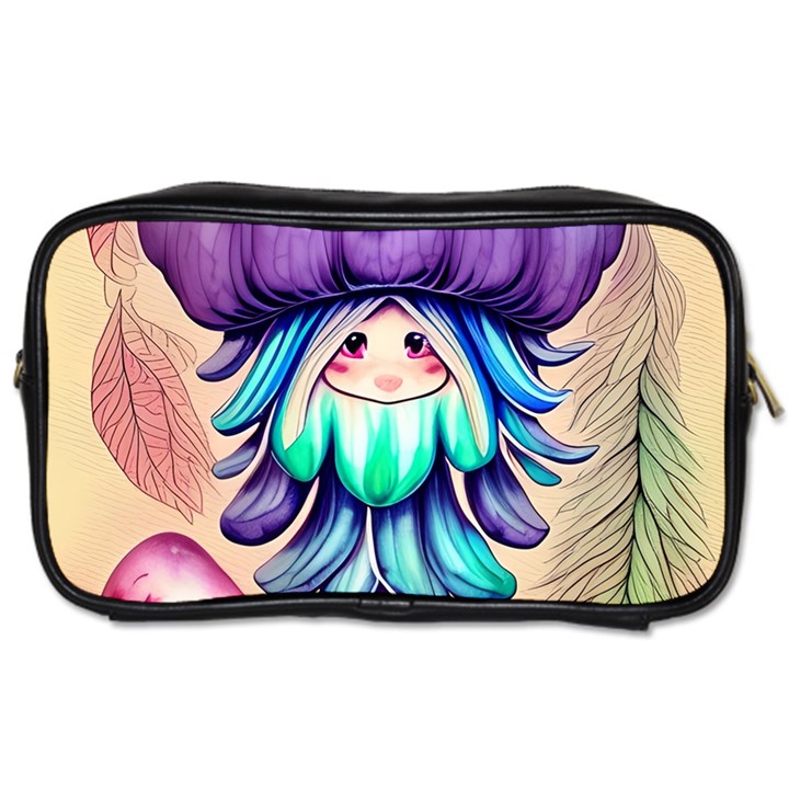 Psychedelic Mushroom For Sorcery And Theurgy Toiletries Bag (One Side)