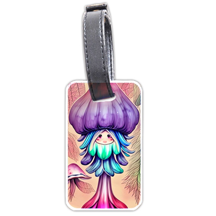 Psychedelic Mushroom For Sorcery And Theurgy Luggage Tag (one side)