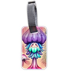 Psychedelic Mushroom For Sorcery And Theurgy Luggage Tag (two Sides) by GardenOfOphir