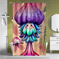 Psychedelic Mushroom For Sorcery And Theurgy Shower Curtain 48  X 72  (small)  by GardenOfOphir