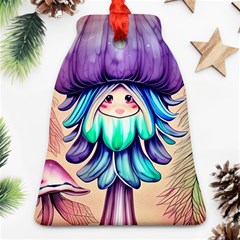 Psychedelic Mushroom For Sorcery And Theurgy Ornament (bell) by GardenOfOphir