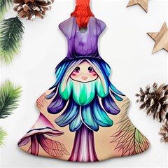 Psychedelic Mushroom For Sorcery And Theurgy Christmas Tree Ornament (two Sides) by GardenOfOphir