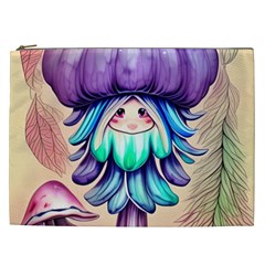 Psychedelic Mushroom For Sorcery And Theurgy Cosmetic Bag (xxl) by GardenOfOphir