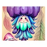 Psychedelic Mushroom For Sorcery And Theurgy Premium Plush Fleece Blanket (Large) Blanket Back