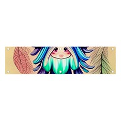 Psychedelic Mushroom For Sorcery And Theurgy Banner And Sign 4  X 1  by GardenOfOphir