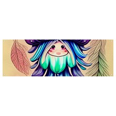 Psychedelic Mushroom For Sorcery And Theurgy Banner And Sign 12  X 4  by GardenOfOphir