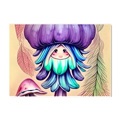 Psychedelic Mushroom For Sorcery And Theurgy Crystal Sticker (a4) by GardenOfOphir