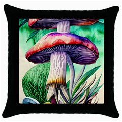 Prestidigitation And Legerdemain Throw Pillow Case (black) by GardenOfOphir