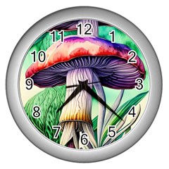 Prestidigitation And Legerdemain Wall Clock (silver) by GardenOfOphir