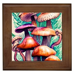 Charming Toadstool Framed Tile by GardenOfOphir