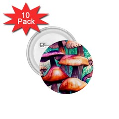 Charming Toadstool 1 75  Buttons (10 Pack) by GardenOfOphir