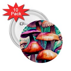 Charming Toadstool 2 25  Buttons (10 Pack)  by GardenOfOphir