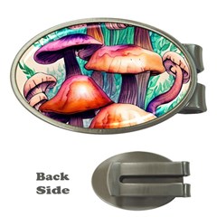 Charming Toadstool Money Clips (oval)  by GardenOfOphir