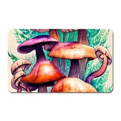 Charming Toadstool Magnet (rectangular) by GardenOfOphir