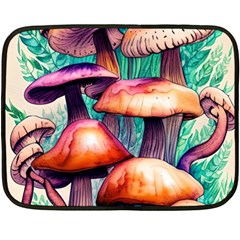 Charming Toadstool Fleece Blanket (mini) by GardenOfOphir