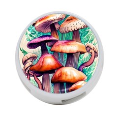 Charming Toadstool 4-port Usb Hub (two Sides) by GardenOfOphir