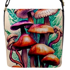 Charming Toadstool Flap Closure Messenger Bag (s) by GardenOfOphir