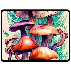 Charming Toadstool Fleece Blanket (large) by GardenOfOphir