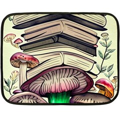 Necromancy Mushroom One Side Fleece Blanket (mini) by GardenOfOphir