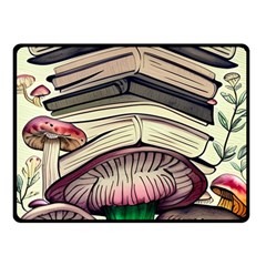 Necromancy Mushroom One Side Fleece Blanket (small) by GardenOfOphir