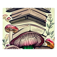 Necromancy Mushroom Premium Plush Fleece Blanket (large) by GardenOfOphir