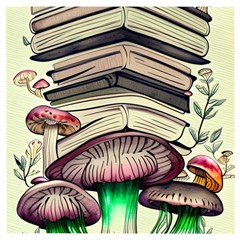 Necromancy Mushroom Wooden Puzzle Square by GardenOfOphir