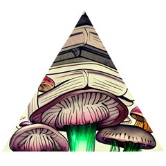 Necromancy Mushroom Wooden Puzzle Triangle by GardenOfOphir