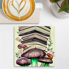 Necromancy Mushroom Uv Print Square Tile Coaster  by GardenOfOphir