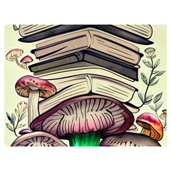 Necromancy Mushroom One Side Premium Plush Fleece Blanket (extra Small) by GardenOfOphir