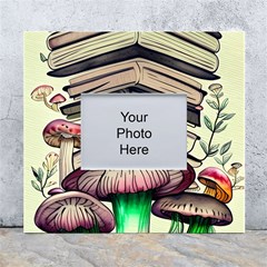 Necromancy Mushroom White Wall Photo Frame 5  X 7 