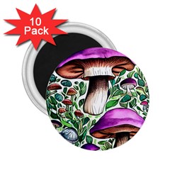 Magician s Conjuration Mushroom 2 25  Magnets (10 Pack)  by GardenOfOphir