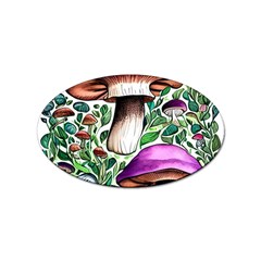 Magician s Conjuration Mushroom Sticker Oval (10 Pack) by GardenOfOphir