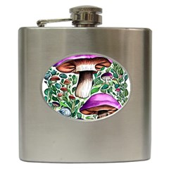 Magician s Conjuration Mushroom Hip Flask (6 Oz) by GardenOfOphir