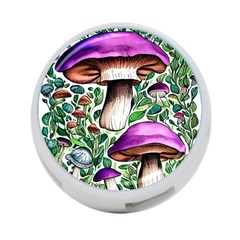 Magician s Conjuration Mushroom 4-port Usb Hub (one Side) by GardenOfOphir