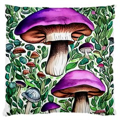 Magician s Conjuration Mushroom Standard Premium Plush Fleece Cushion Case (one Side) by GardenOfOphir