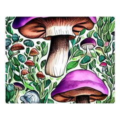 Magician s Conjuration Mushroom Premium Plush Fleece Blanket (large) by GardenOfOphir