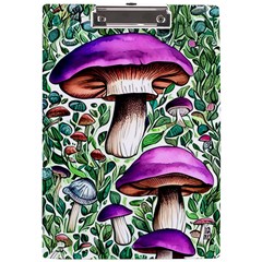 Magician s Conjuration Mushroom A4 Acrylic Clipboard by GardenOfOphir