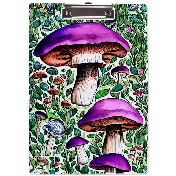 Magician s Conjuration Mushroom A4 Acrylic Clipboard