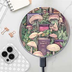 Spellbinding Mojo Mushroom Wireless Fast Charger(white) by GardenOfOphir