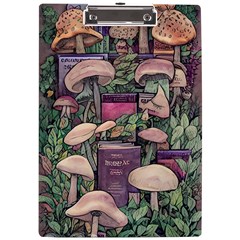 Spellbinding Mojo Mushroom A4 Acrylic Clipboard by GardenOfOphir