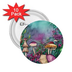 Enchanted Champignon 2 25  Buttons (10 Pack)  by GardenOfOphir